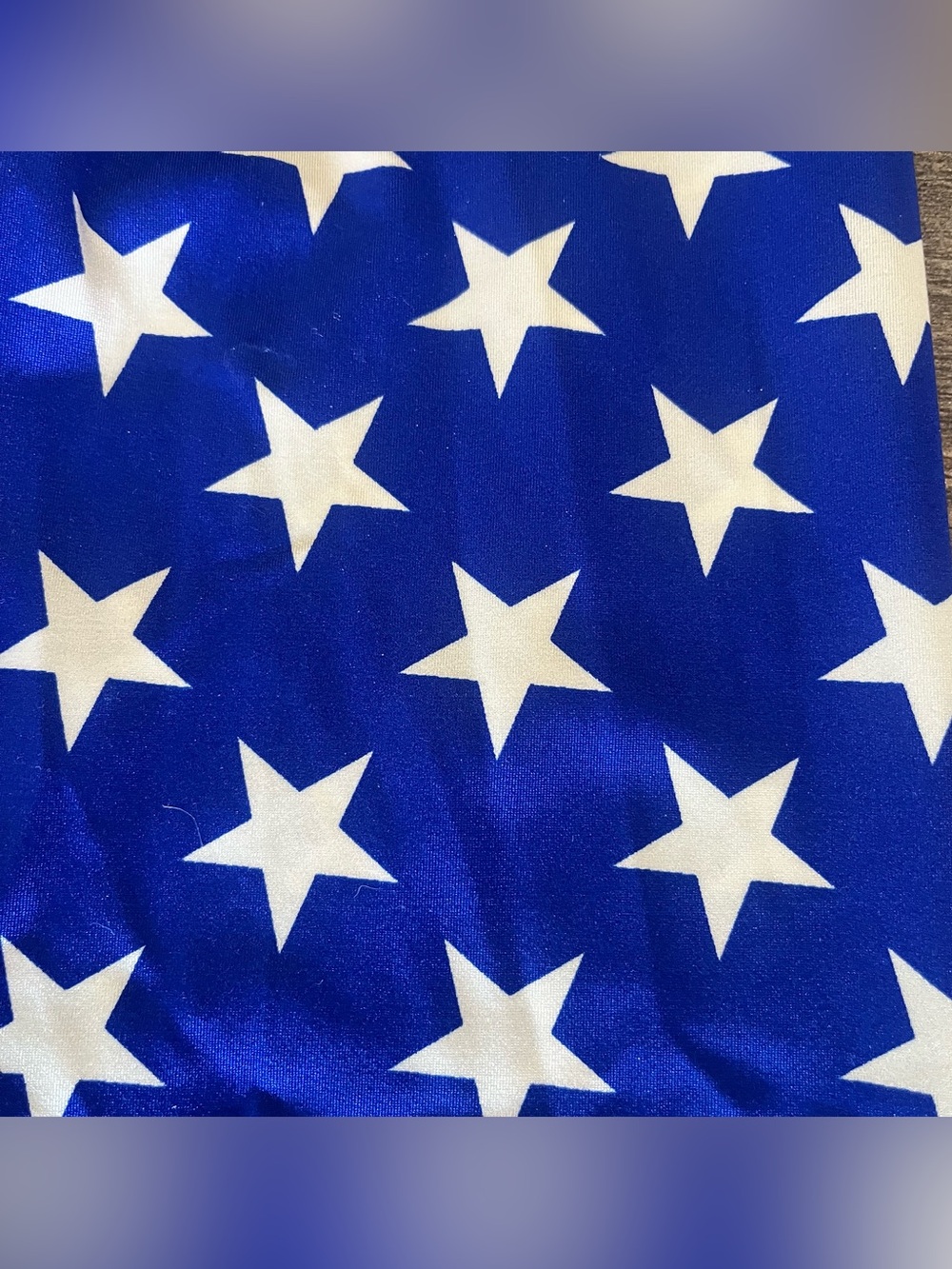 BlackMilk all over star print leggings blue background M bonus flag lips tank L - Picture 4 of 12